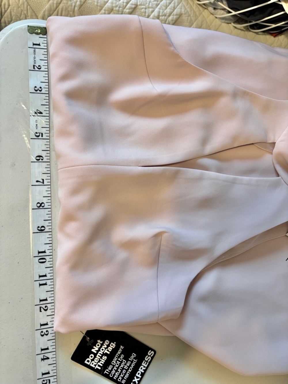 NWT Y2K Express Pink Halter Mini Dress Size 0 Lace Dainty Feminine Rush Sorority - Picture 10 of 11